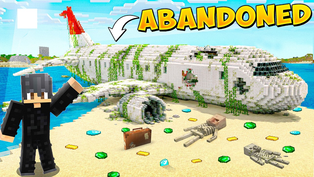 I Found Abandoned Airplane in Minecraft!