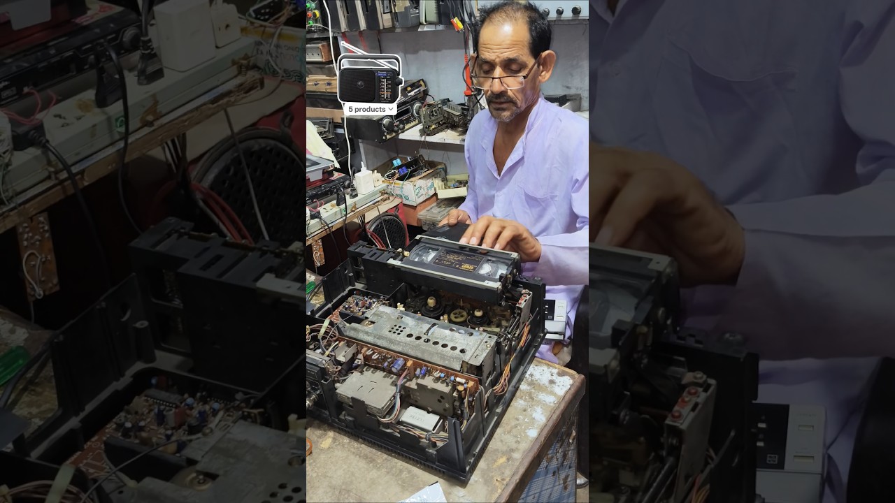National Video Cassette Recorder Repairing #vhs #national #vcr #repairing #electronic