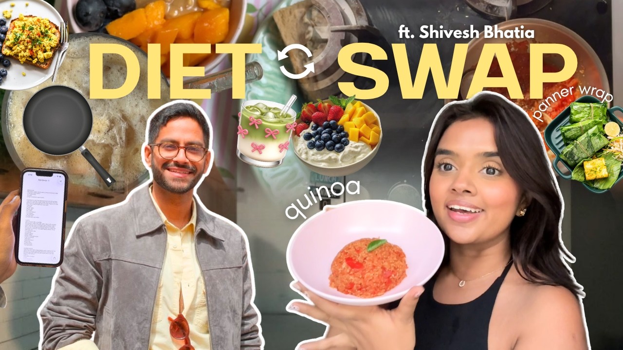 I followed @BakeWithShivesh Diet for a day | 🌯🧃