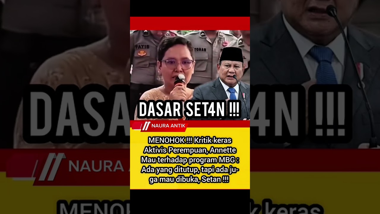 Kritik pedas Annette Mau terhadap program MBG.