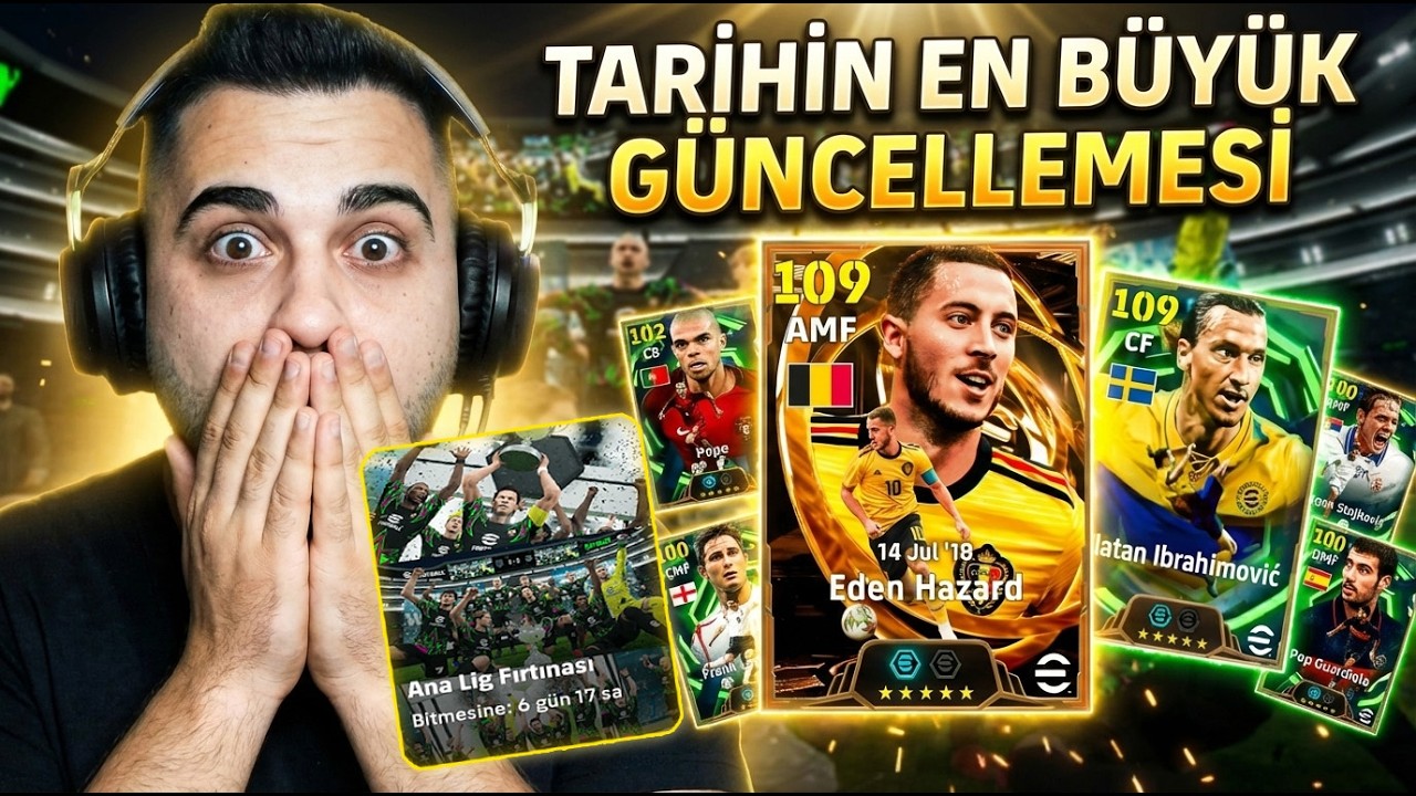 Tarihin En Büyük Güncellemesi! 😱 Ana Lig, Oynanış Değişiklikleri! 109 Hazard & Paketi Top Açılımı 🔥