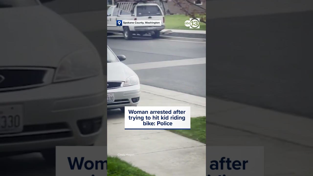 Woman arrested after trying to hit kid riding bike: Police