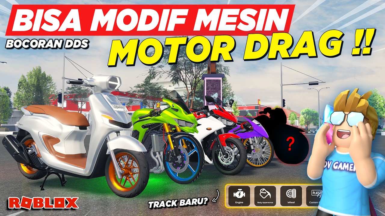 AKHIRNYA BISA MODIFIKASI MESIN MOTOR DRAG STYLO MAP BARU !! BOCORAN DDS UPDATE LEBARAN - Roblox