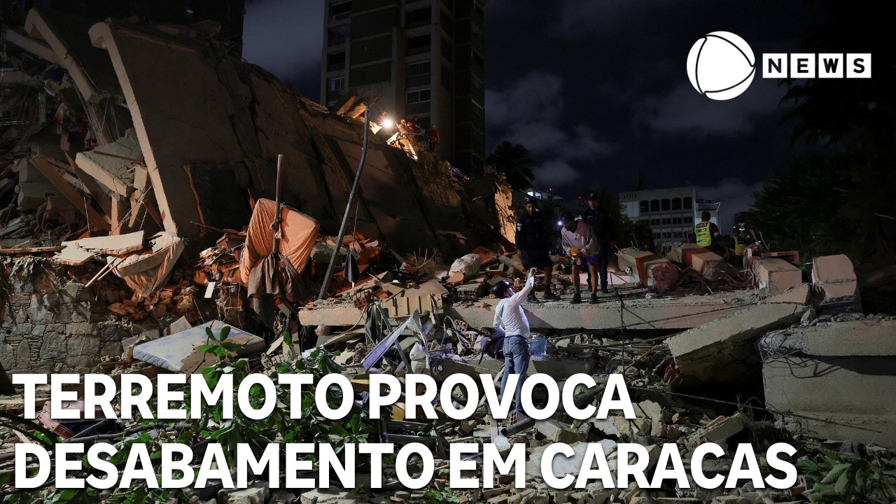 Terremoto de magnitude 7,1 na Venezuela provoca desabamento de prédios em Caracas