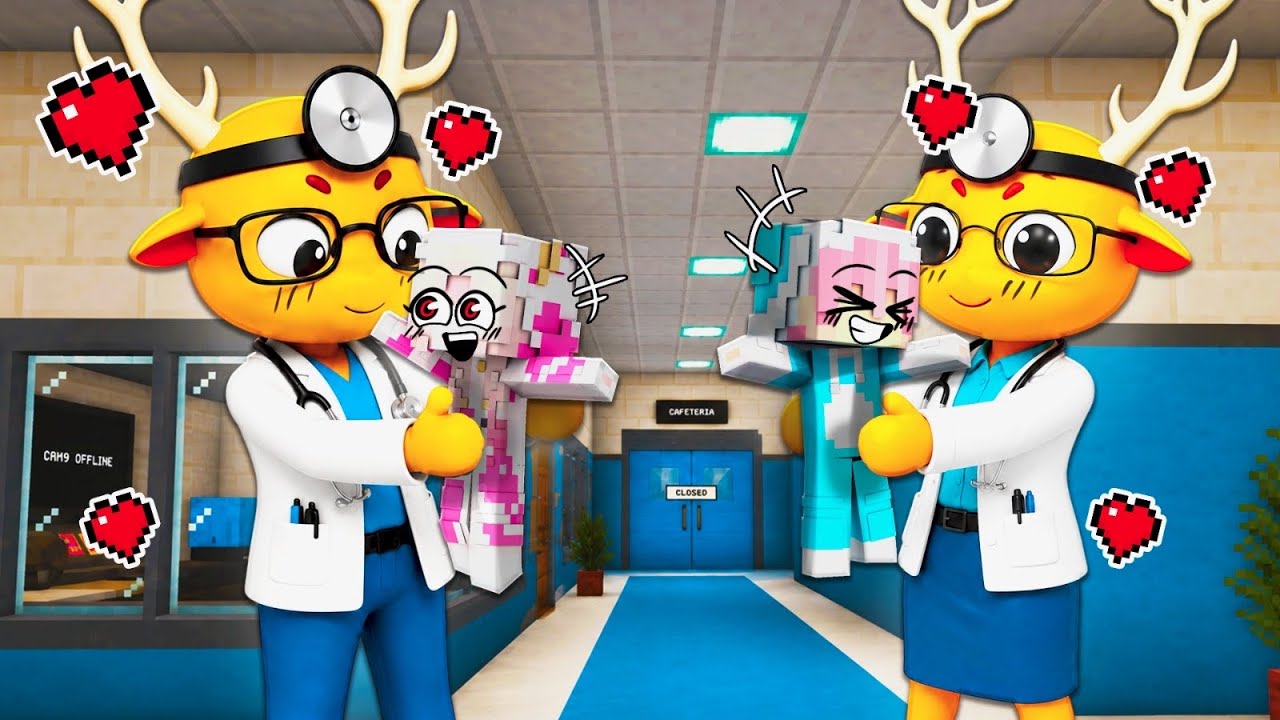 MOMON & ATUN di ADOPSI DOKTER HARLOW di ANIMAL HOSPITAL MINECRAFT @BANGJBLOX 