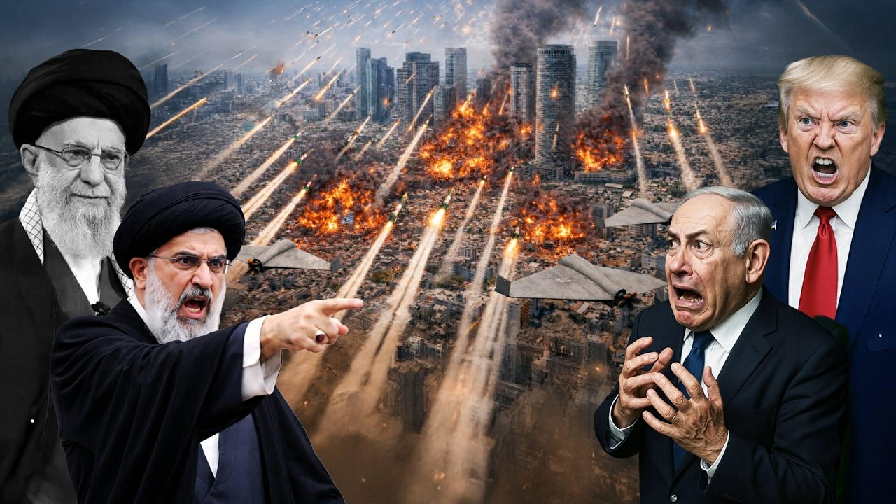 SERANGAN BALASAN KEMATIAN ALI KHAMENEI! Rudal dan Drone Iran Bombardir Tel Aviv Israel