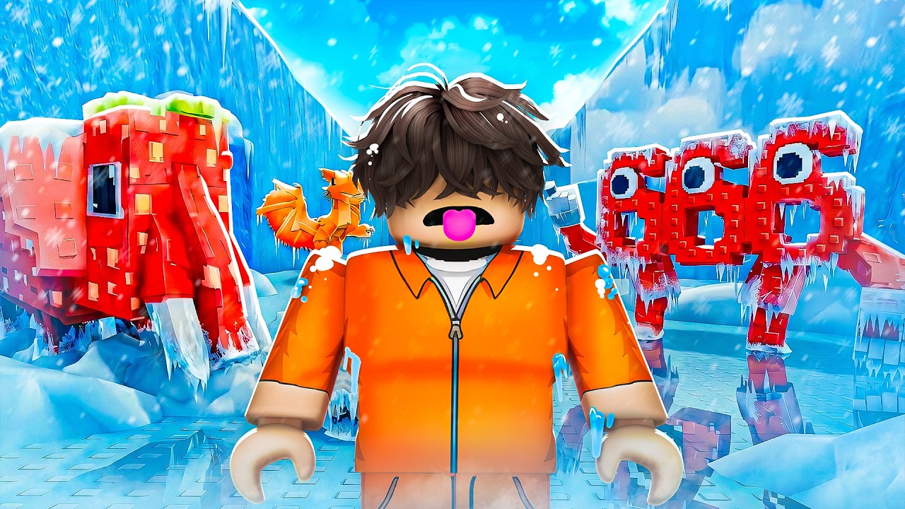 ربلوكس انقذ البرينروت من الثلج ! Survive Cold for brainrot