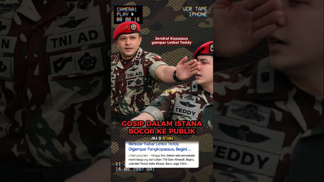 Kronologi gosip yang beredar antara letkol teddy dan jenderal kopassus #tni #letkolteddy #viral