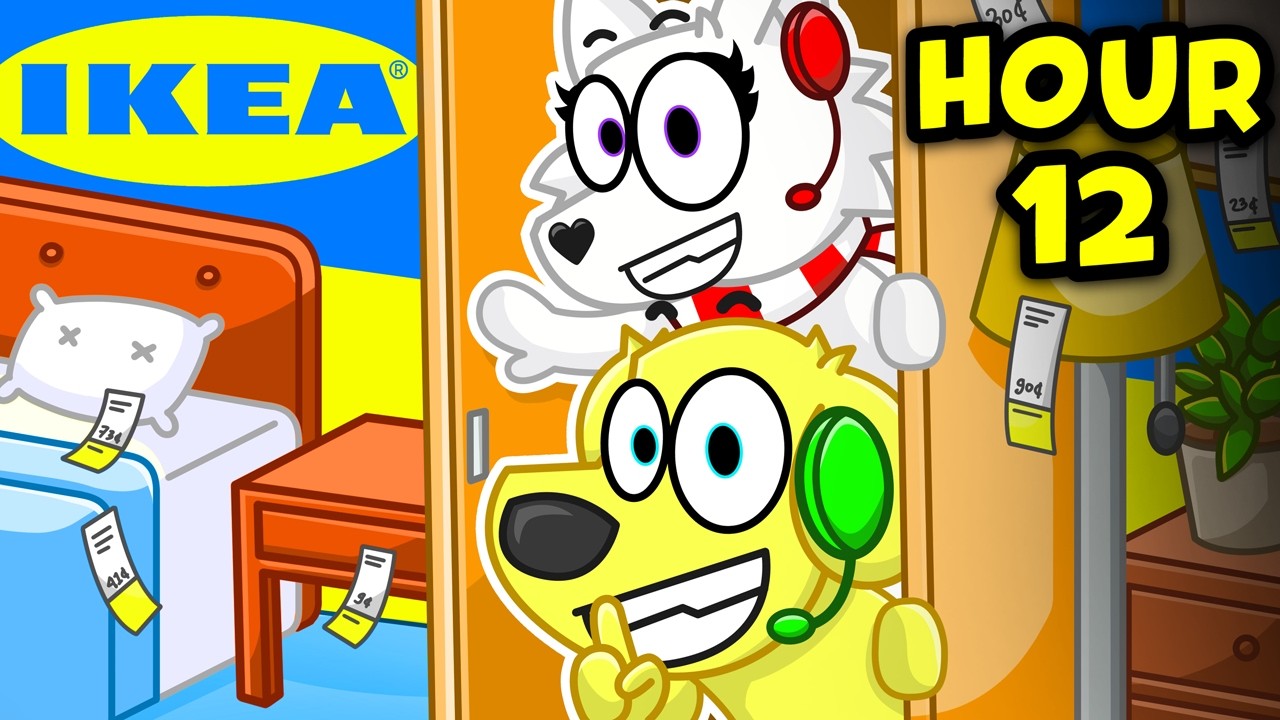 24 Hours OVERNIGHT at IKEA in Roblox?! (KICKED OUT)