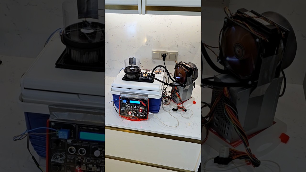 Evde buzdolabı yoktu, bir tane yapayım dedim