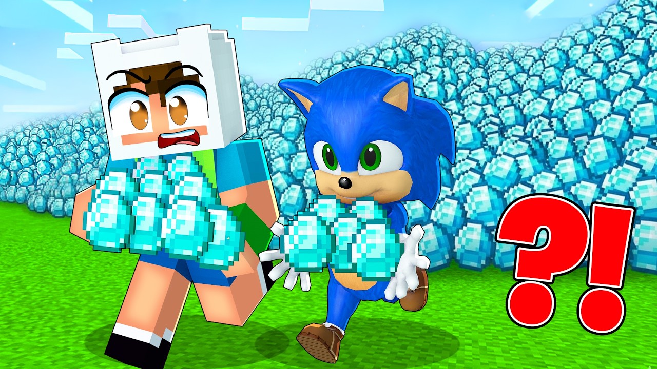 ENES VE BEBEK SONİC NASIL 1.000.000 ELMASI ÇALDI 😱 Minecraft