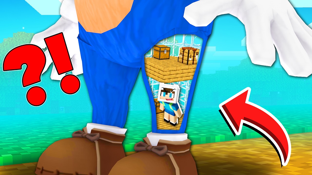 BEBEK SONİC'İN BACAĞININ İÇİNE GİZLİ EV YAPTIM 😱 Minecraft