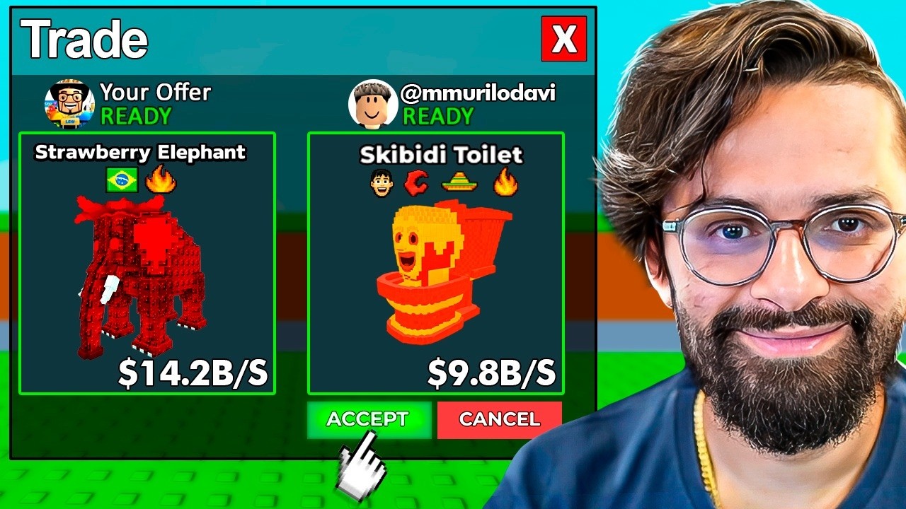 ACEITEI A PIOR TROCA DA HISTÓRIA DO BRAINROT… AO VIVO 😳🔥