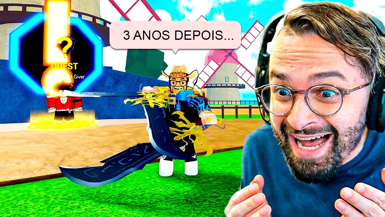 VOLTEI AO BLOX FRUITS DEPOIS DE 3 ANOS… E ISSO ACONTECEU 😳🔥