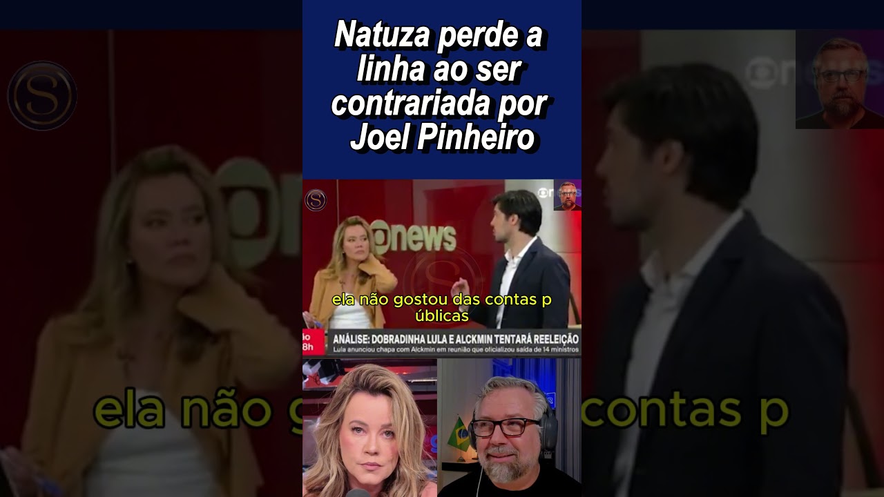 Natuza Nery ataca Bolsonaro con informações falsas e é contrariada por Joel Pinheiro