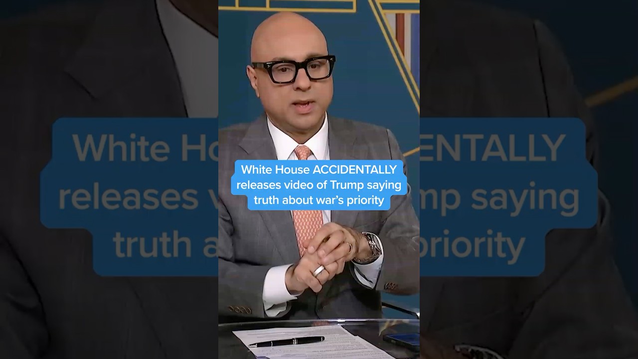 White House ACCIDENTALLY releases video of Trump saying truth about war's priority