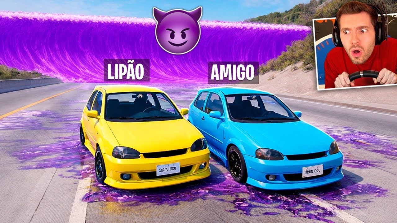 TROLLEI MEU AMIGO na TSUNAMI BRAINROT do BeamNG Drive!  