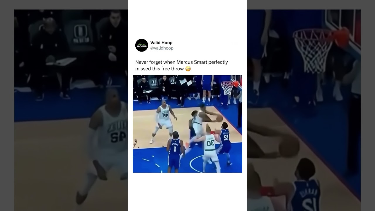 He perfectly missed this free throw 😳