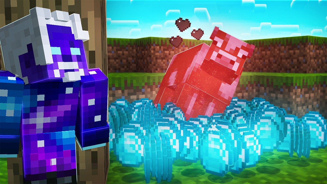 ماين كرافت ولكن اي موب بطلع اشياء عشوائية وكثيرة!!!!