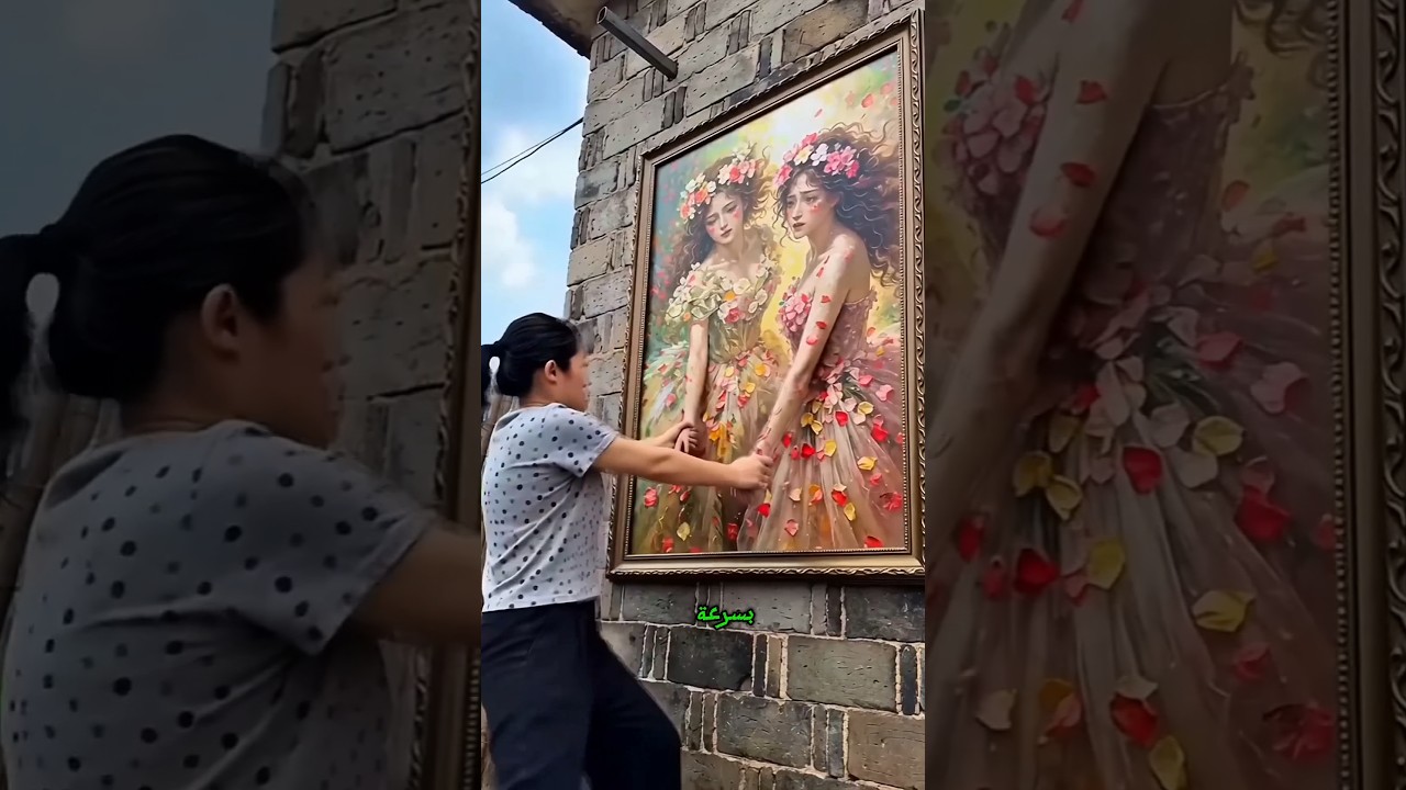 🎨🏡 اخرجوا من اللوحة فورًا! 😱#shorts