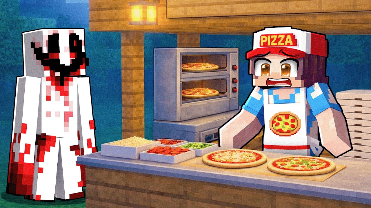 GECE 3'te PİZZACI AÇARSAN NE OLUR? - Minecraft
