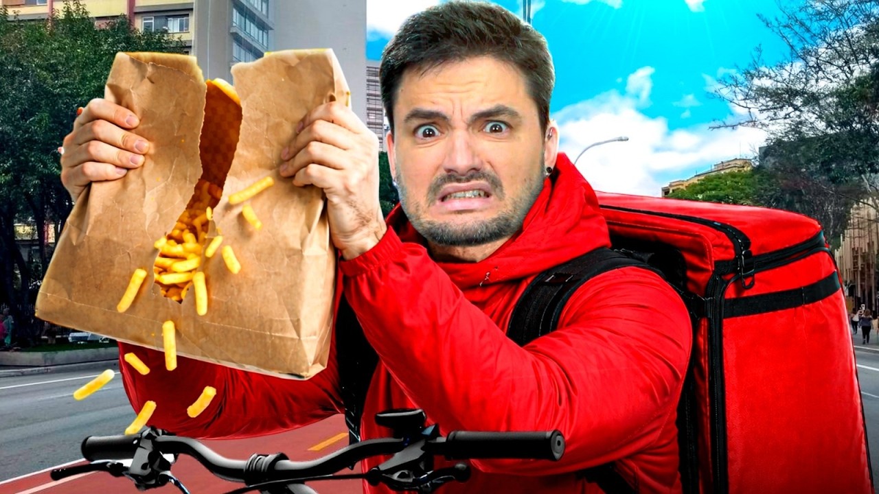 LARGUEI O YOUTUBE E VIREI ENTREGADOR DE APP