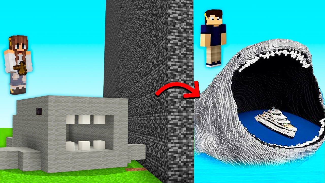 Trolei minha AMIGA com MONSTRO MARINHO PRONTO na BATALHA DE CONSTRUÇÃO!