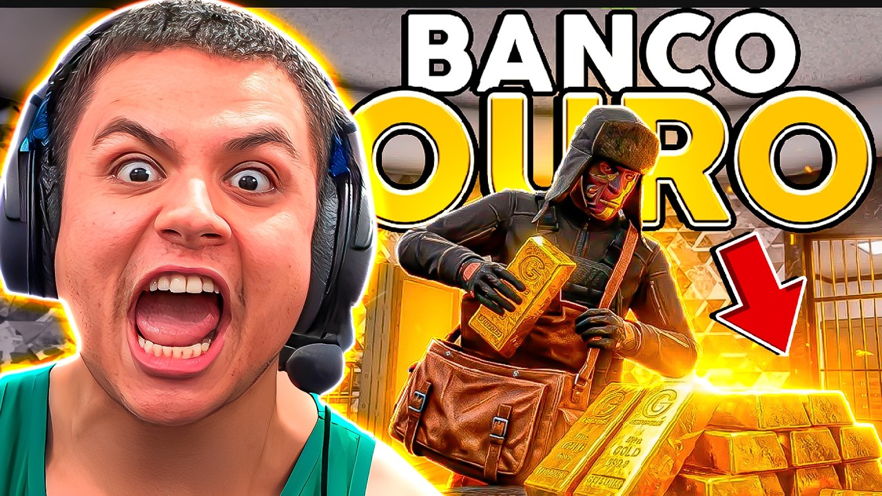 ROUBEl BANCO de OURO no GTA RP 😱 (Paulinho o LOKO)