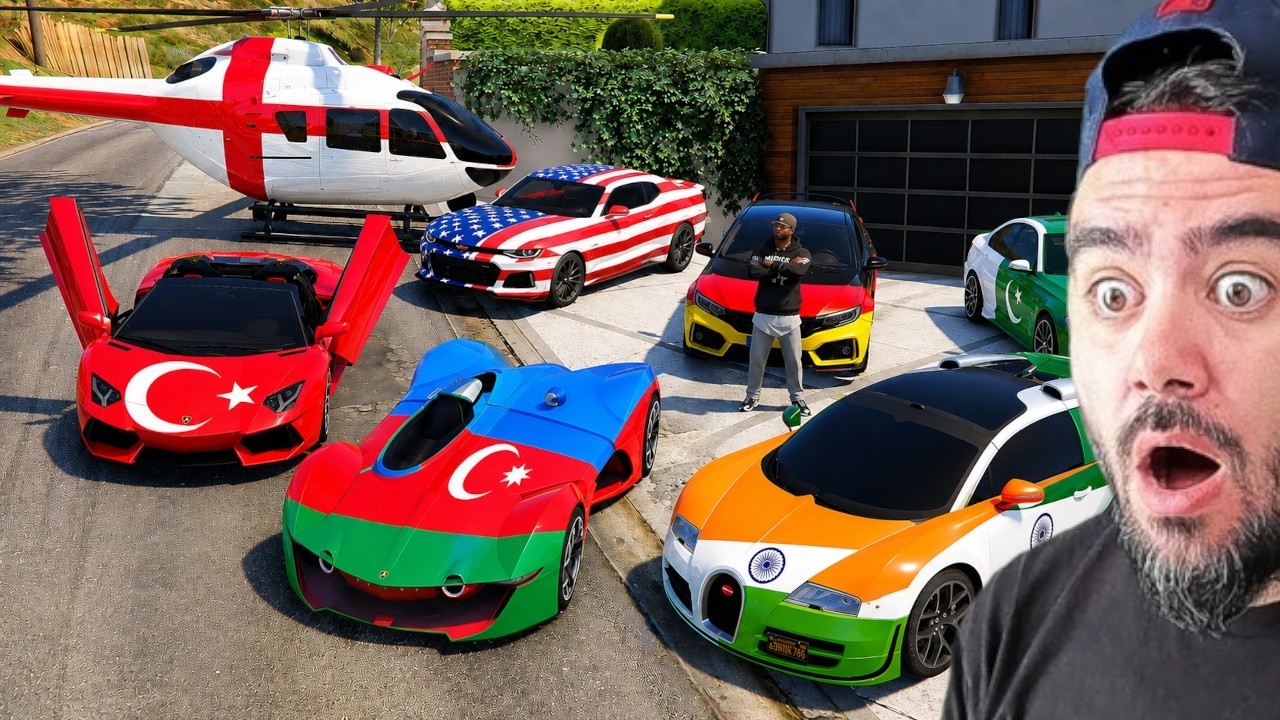 FRANKLIN ÜLKELERIN SPOR ARABASINI BULDU - GTA 5 MODS