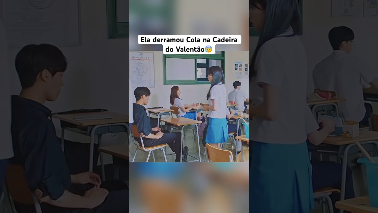 A garota derramou cola na cadeira do valentão #filmes #melhorfilme #shorts