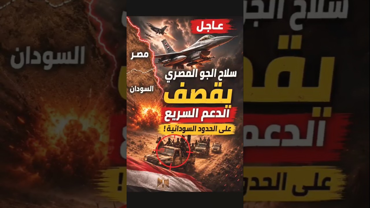 عاجل | سلاح الجو المصري يوجه ضربات قوية لقوات الدعم السريع قرب الحدود السودانية! 🇪🇬