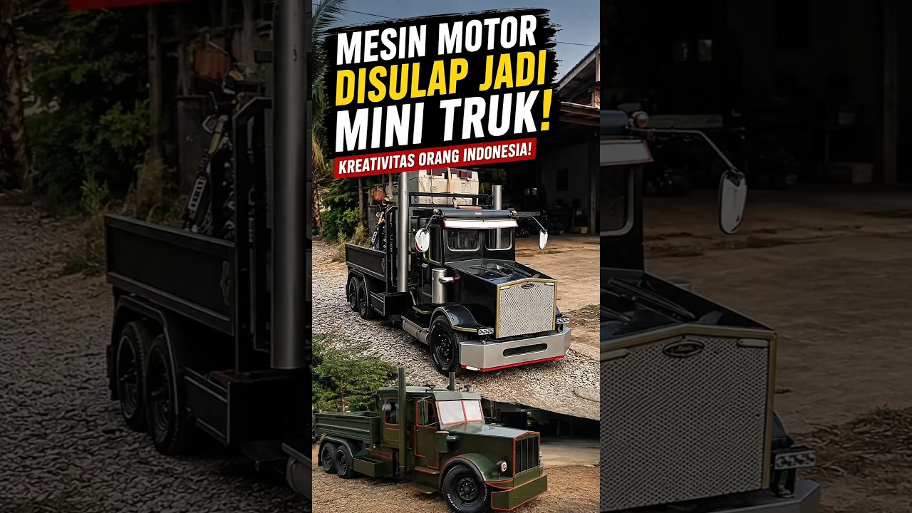 MESIN MOTOR Disulap Jadi MINI TRUK! Kreativitas Orang Indonesia Memang Keren #viral #facts #unik