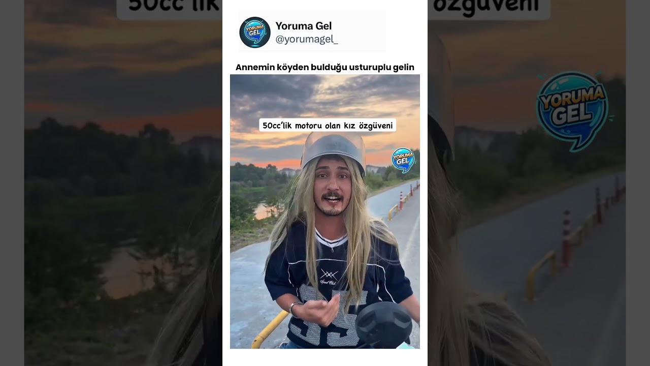 50cc’lik motoru olan kız özgüveni