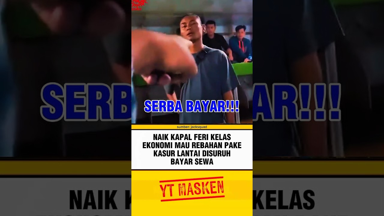 NAIK KAPAL FERI MAU REBAHAN PAKE KASUR LANTAI DISURUH BAYAR SEWA⁉️ #beritaterkini #trending #fyp