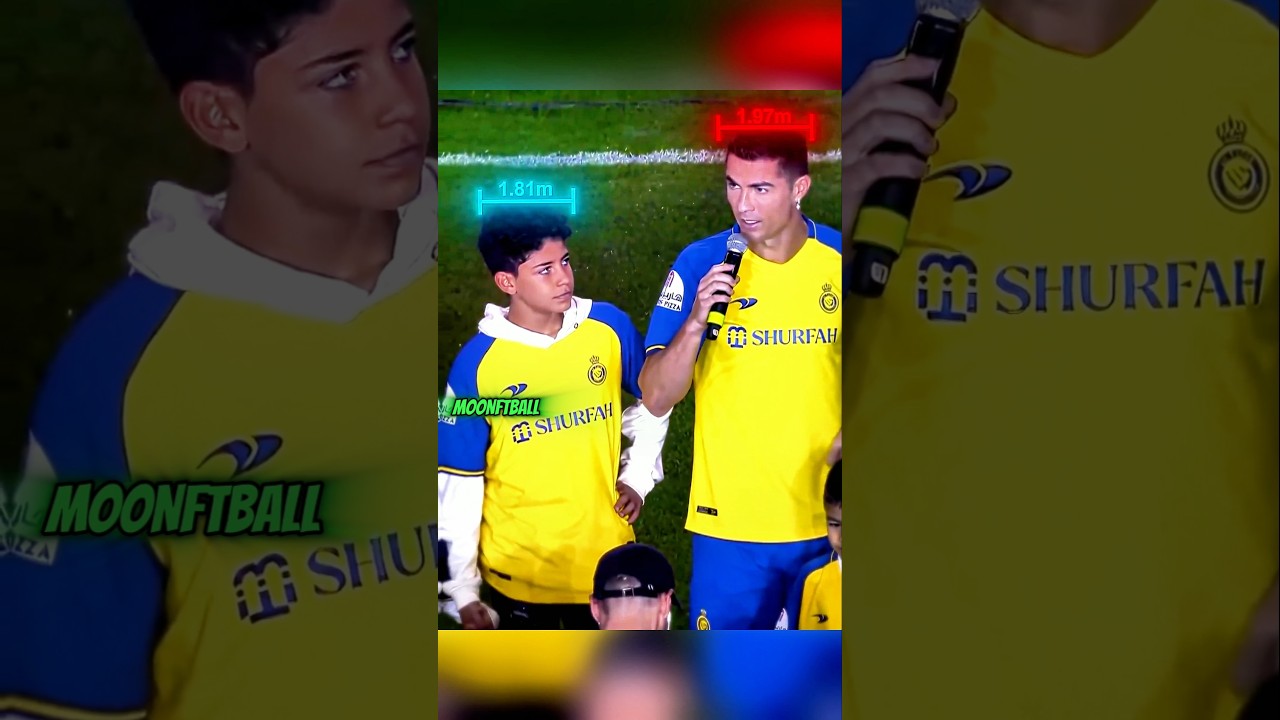 Perubahan Tinggi Badan Ronaldo vs Ronaldo Jr dari Waktu ke Waktu🤯