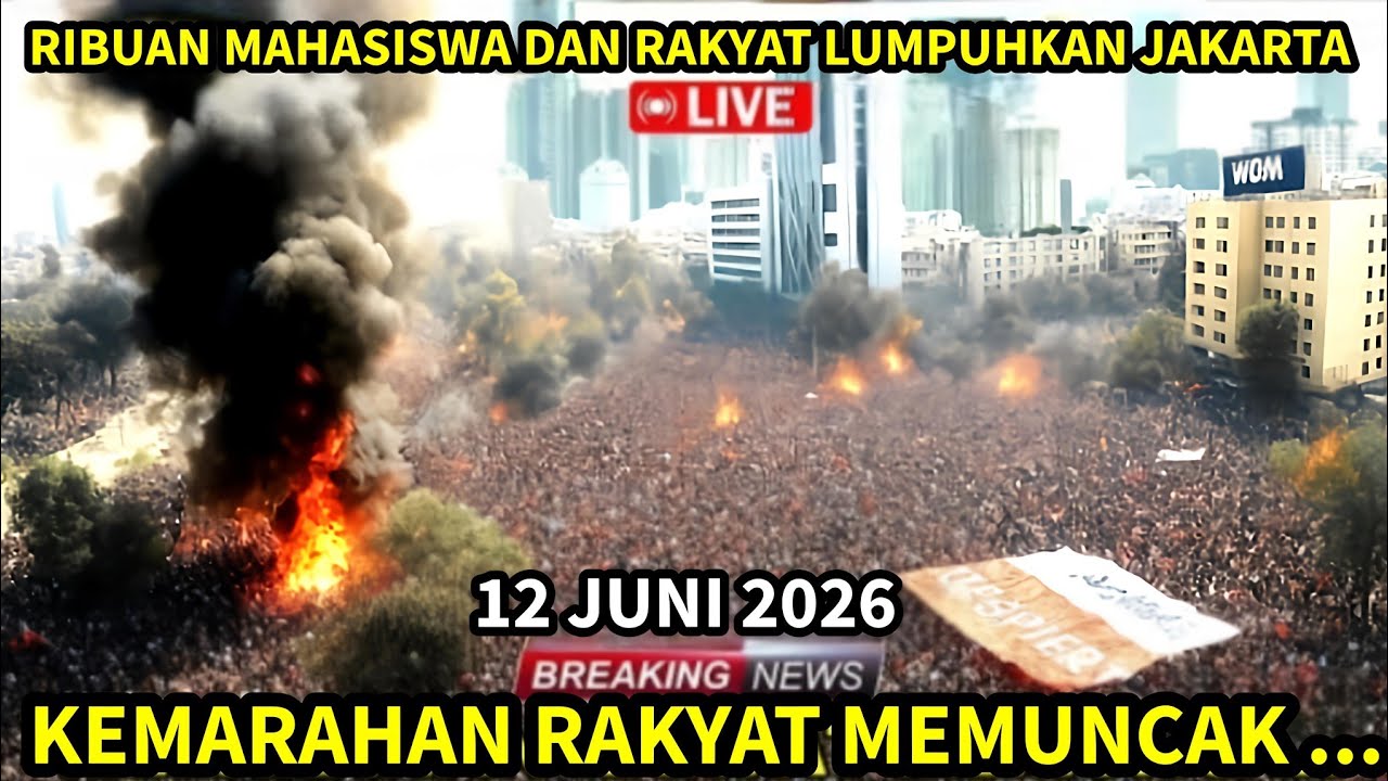 LIVE - AKSI BESAR 12 JUNI 2026: BEM UI DAN RAKYAT MENGGUNCANG JAKARTA HARI INI, KEMARAHAN RAKYAT