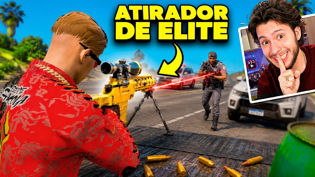 Fui CONTRATADO como ATIRADOR DE ELITE no GTA 5 RP!