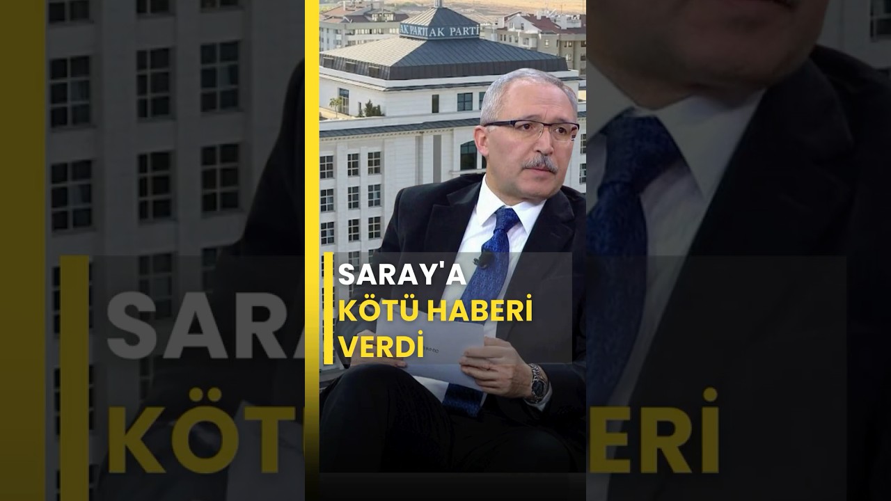 Saray'a Kötü Haberi Abdulkadir Selvi Verdi!