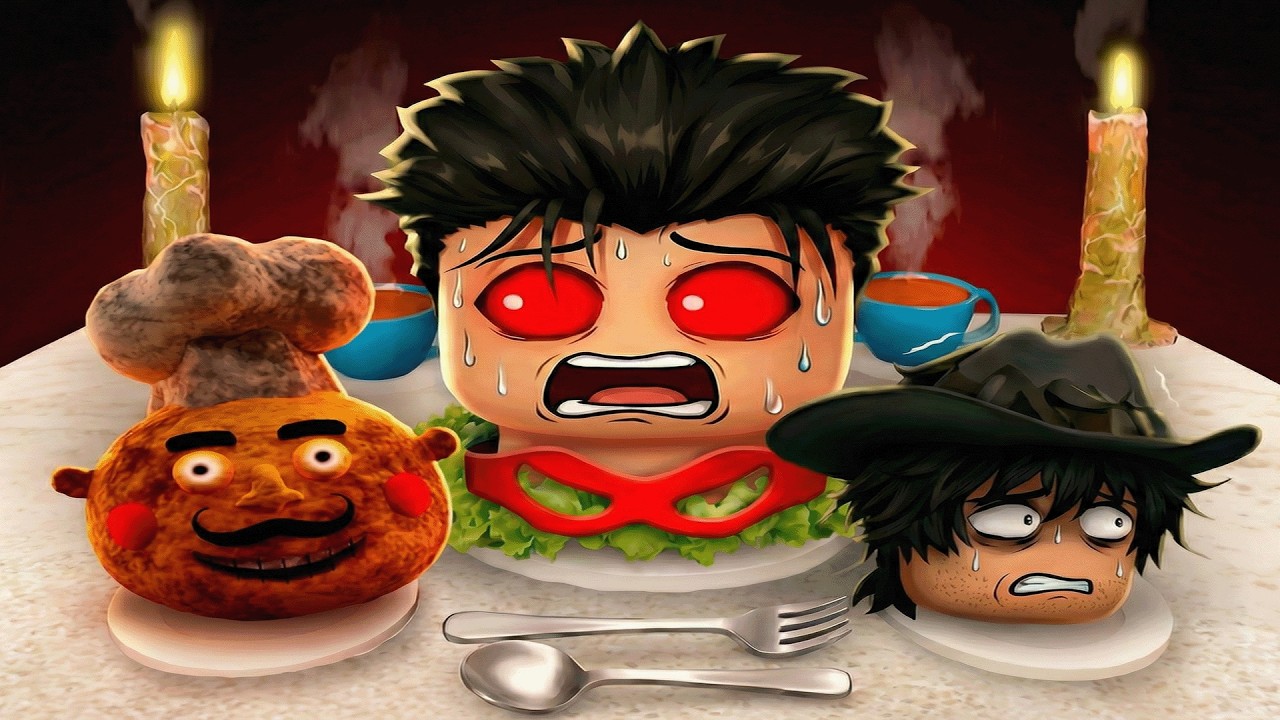 روبلوكس الطباخ الشرير خطفنا وحاولنا نهرب منه مع لوف 💀🤣