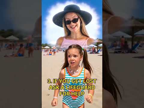 🏖️😲 Lost at the Beach? What Should You Do? Safety Tips for Kids! #shorts
