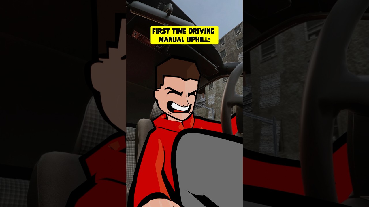 Driving Manual Uphill💀