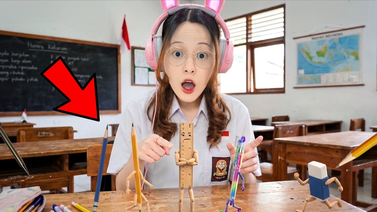 Rahasia Barang di Kelas Saat Libur Sekolah! [Stationaries After School]