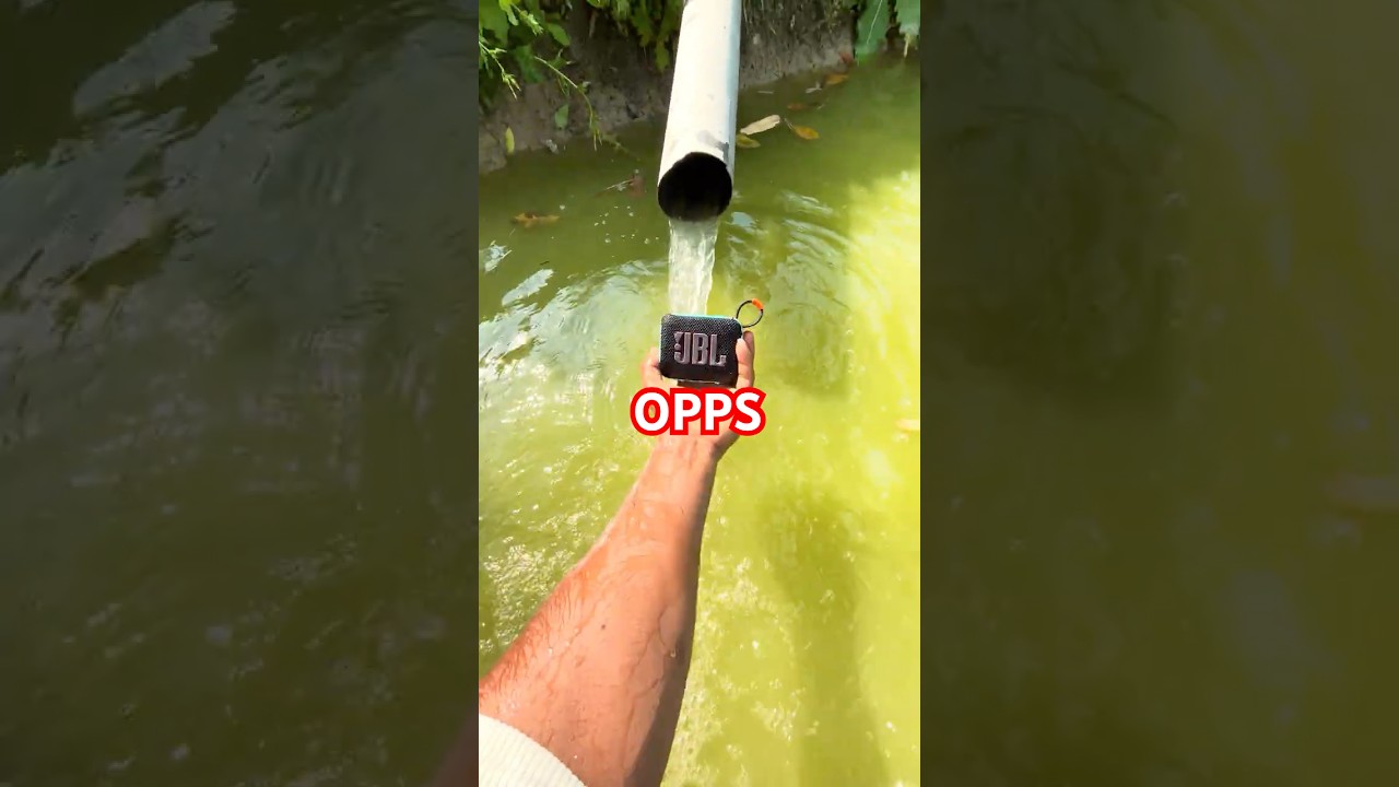 JBL Go 4 PVC Pipe dropwater Test