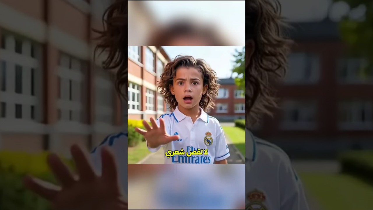فاز رونالدو جونيور بمسابقة الشعر 🤣👩