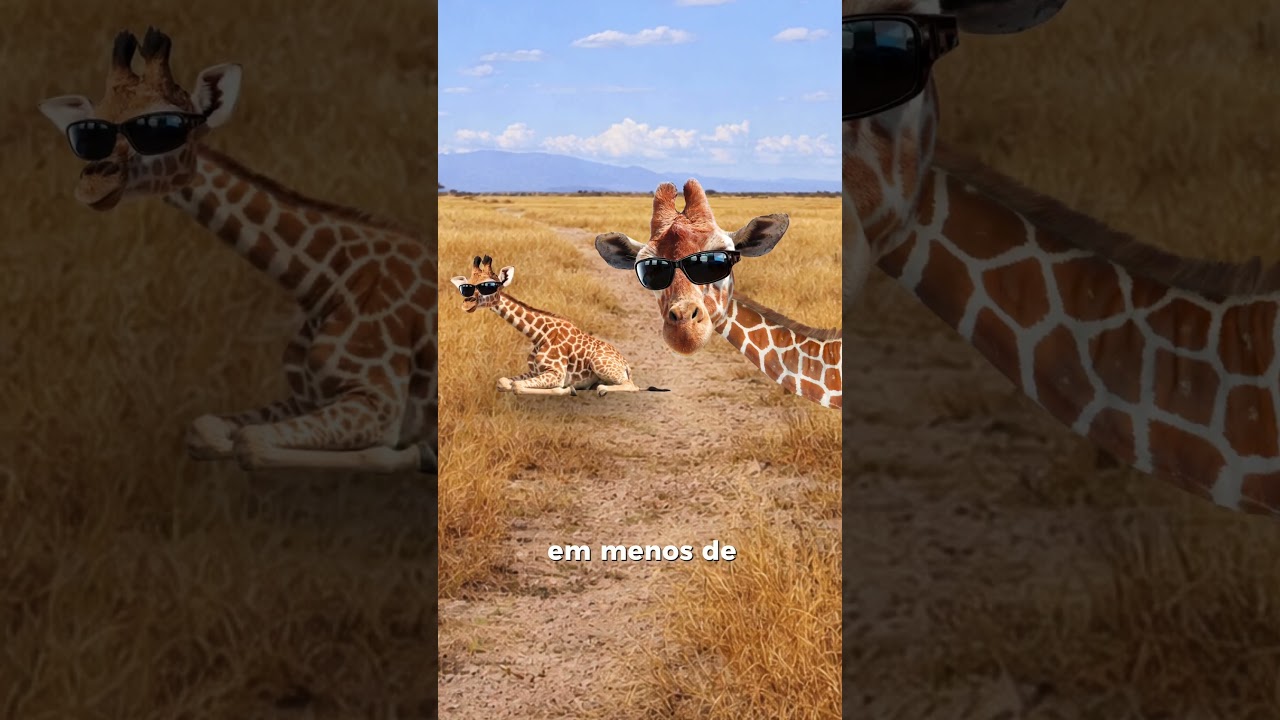 A mãe girafa pode abandonar o filho ao nascer
