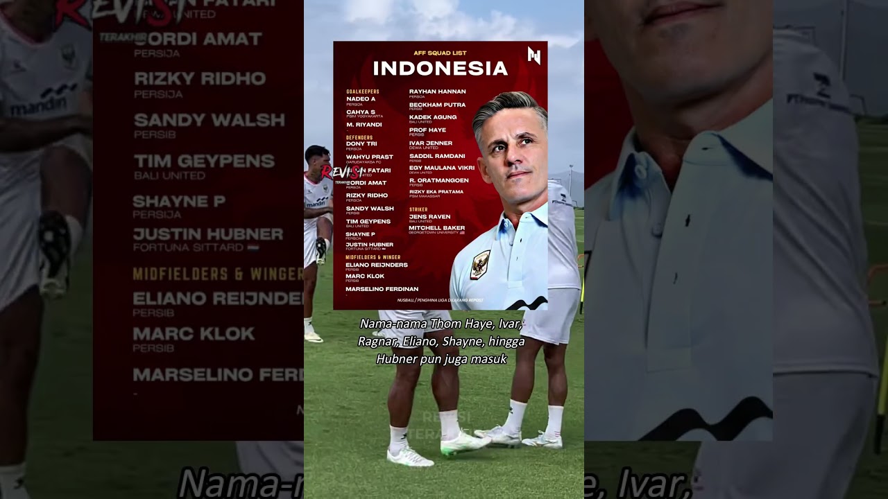 Timnas Indonesia rilis squad mewah untuk Piala AFF demi gelar juara 😳🔥
