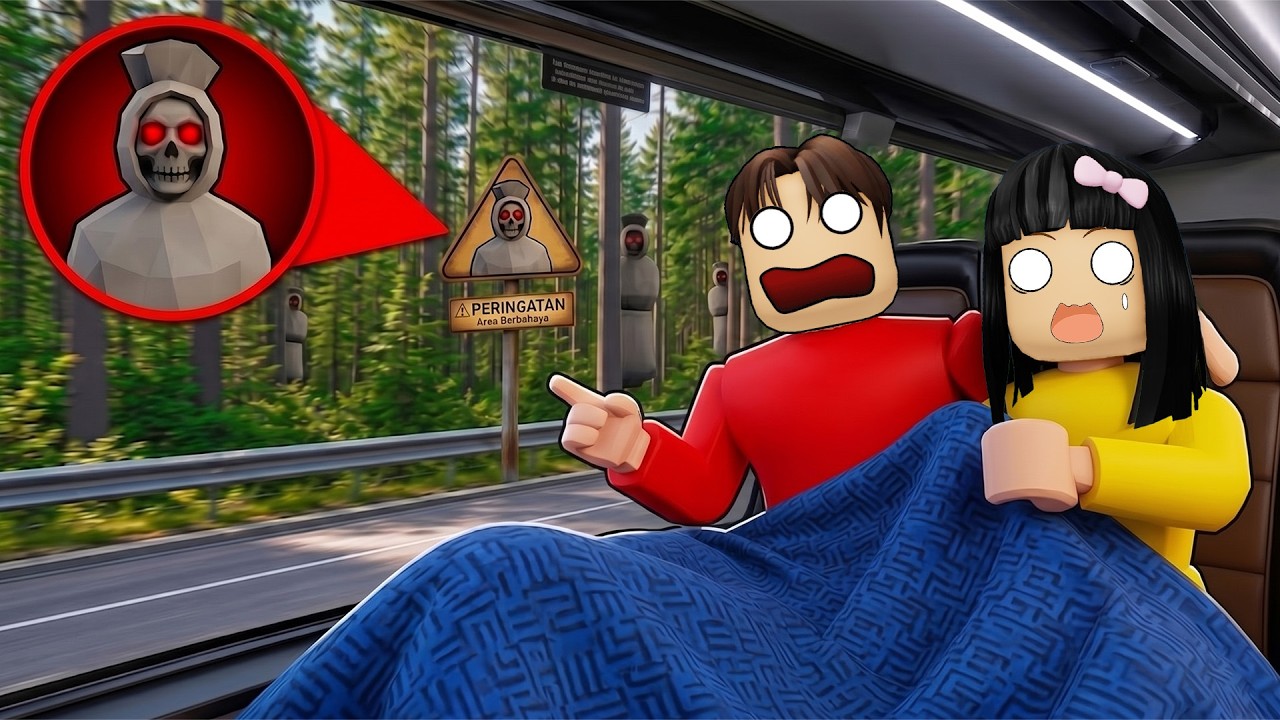 Yuta Mio Melihat Tanda Pocong Berdarah Di Jalan Saat Liburan Naik BUS | ROBLOX