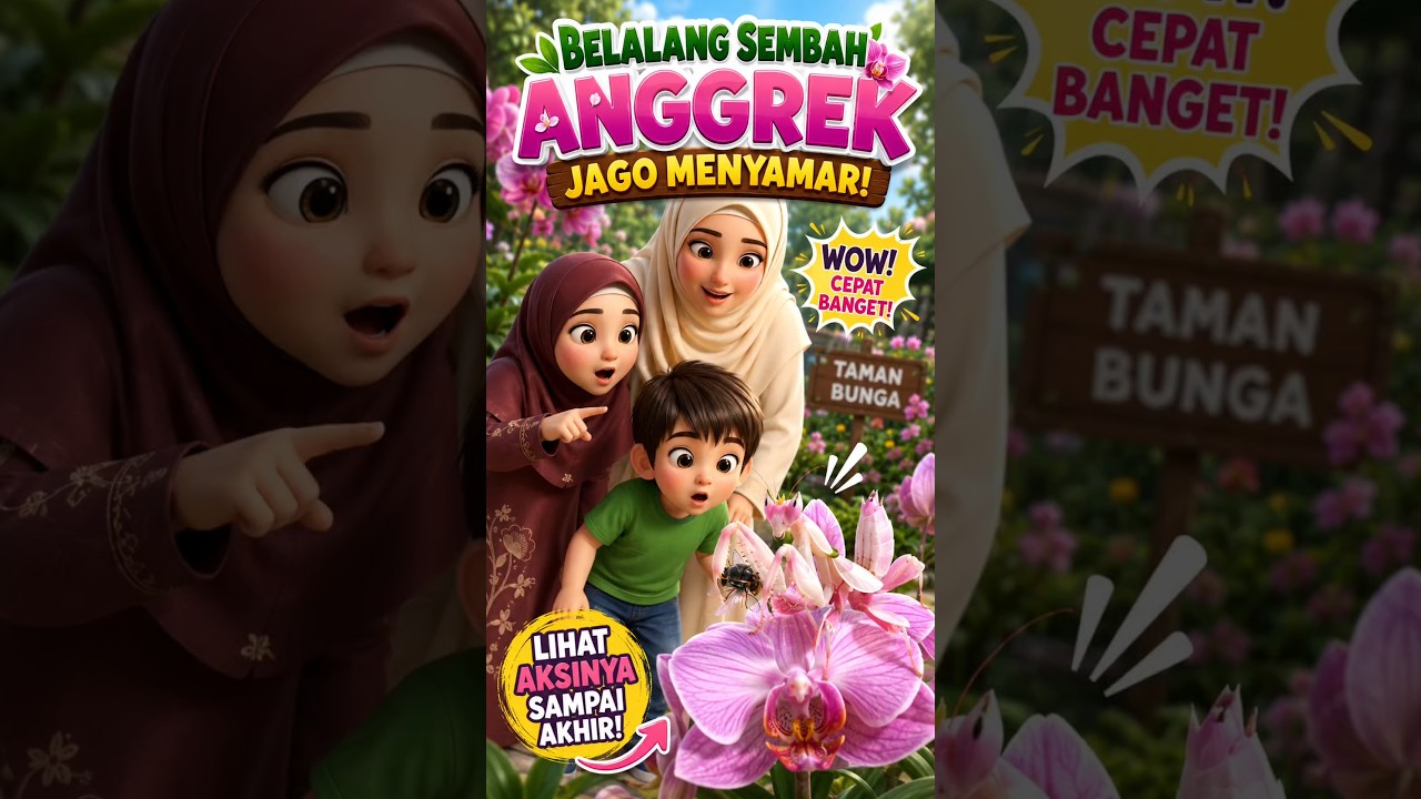 🦗 Zainab Kaget! Ternyata Itu Bukan Bunga! 🌸 | Animasi Keluarga #animasiislami #animasi
