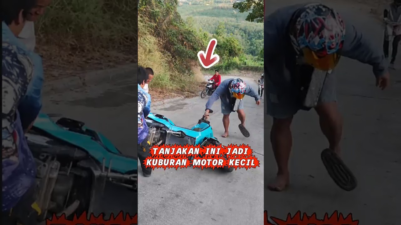 Tanjakan Ini Jadi Kuburan Motor Kecil #shorts