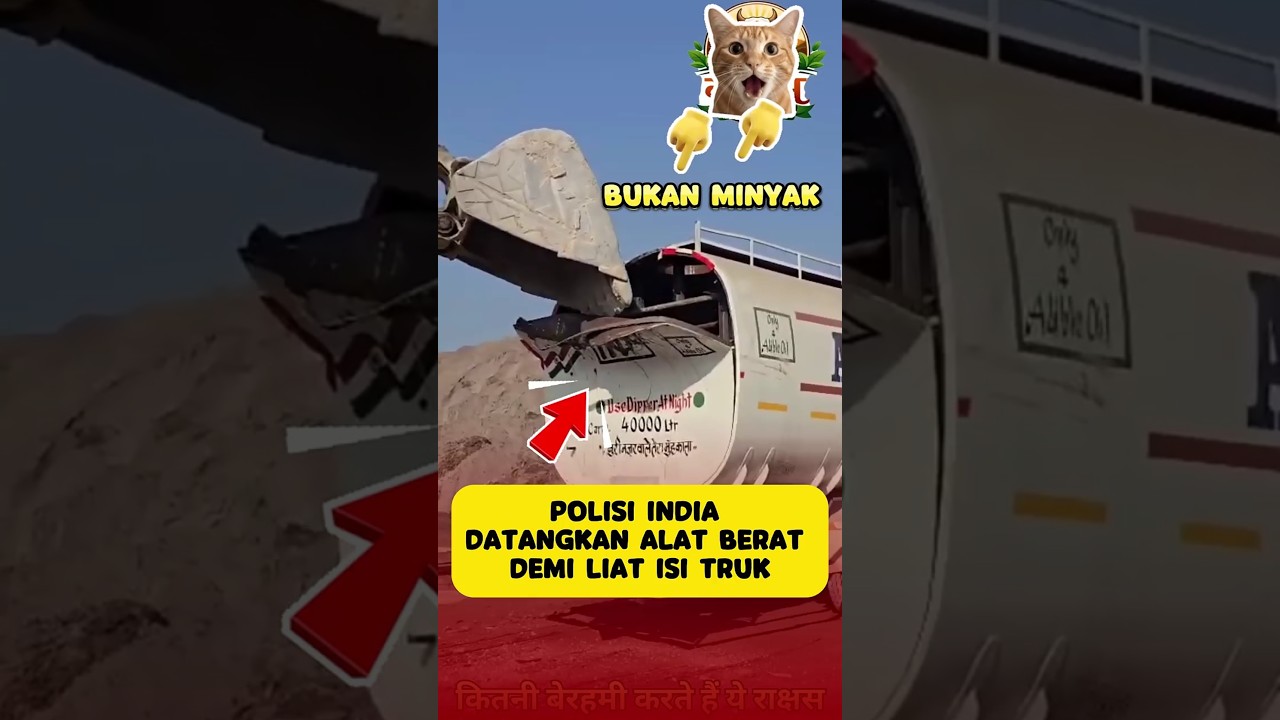 TRUK MINYAK ISI SAPI